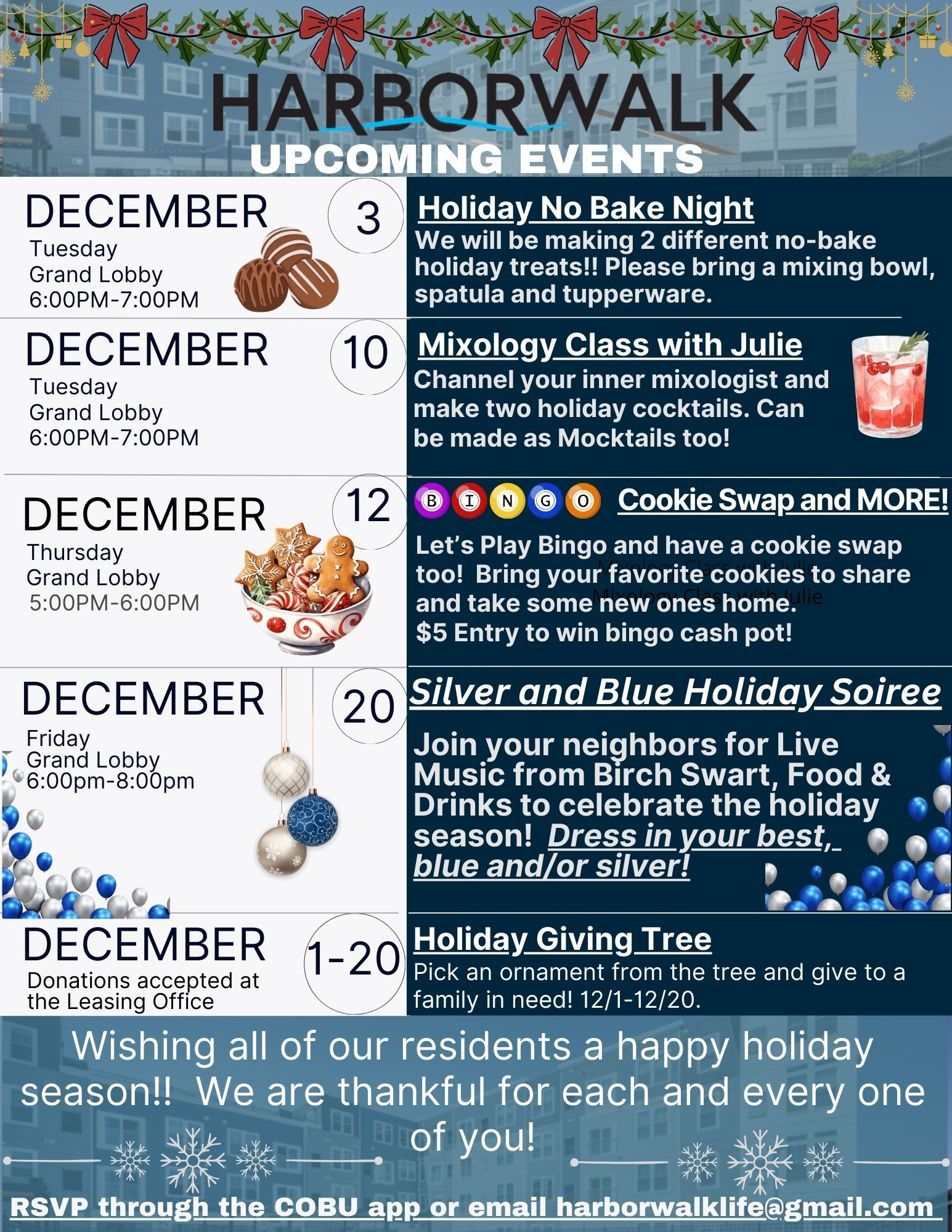 December Calendar Events