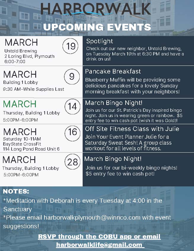March Events